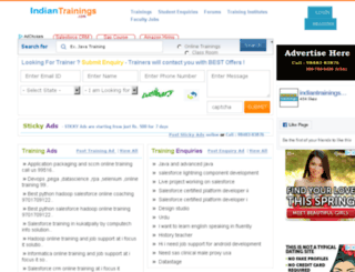 indiantrainings.com screenshot