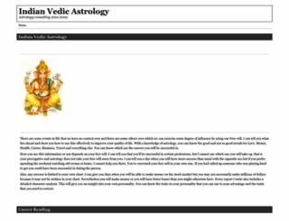 indianvedicastrology.com screenshot