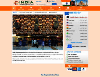 indianvisa.org.in screenshot