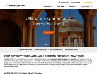 indiaodysseytours.com screenshot