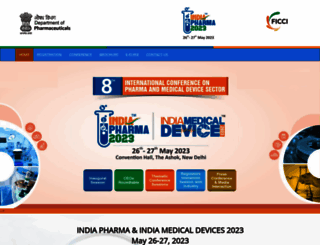 indiapharmaexpo.in screenshot