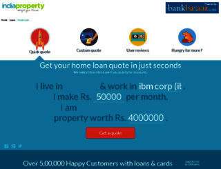 indiaproperty.bankbazaar.com screenshot