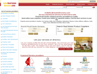 indiarealestatedirectory.com screenshot