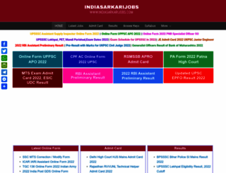 indiasarkarijobs.com screenshot