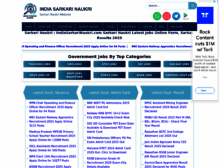 indiasarkarinaukri.com screenshot