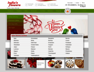 indiasflowers.com screenshot