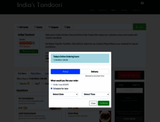 indiastandoori.clorder.com screenshot