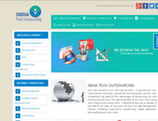indiatechoutsourcing.com screenshot