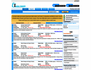 indiatender.in screenshot