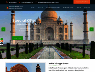 indiatriangletours.com screenshot