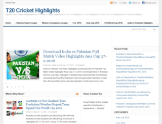 indiavspakistanhighlights.com screenshot