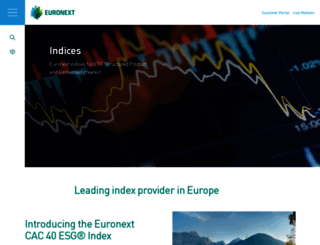 indices.euronext.com screenshot