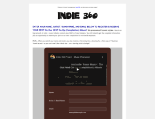 indie360.com screenshot