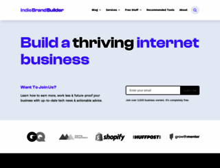 indiebrandbuilder.com screenshot