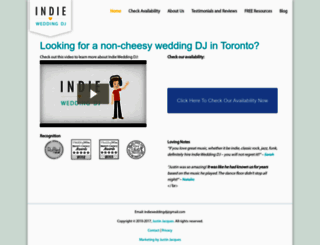 indieweddingdj.com screenshot