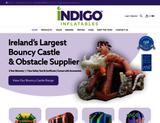 indigoinflatables.com screenshot