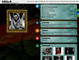 indira-gandhi.tributes.in screenshot