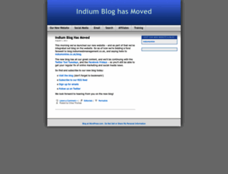 indiumwebmanagement.wordpress.com screenshot