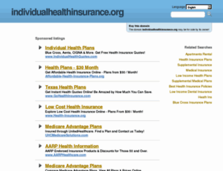 individualhealthinsurance.org screenshot