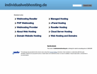 individualwebhosting.de screenshot