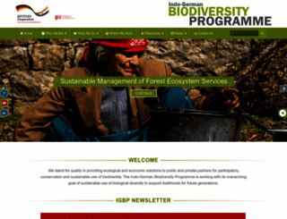 indo-germanbiodiversity.com screenshot