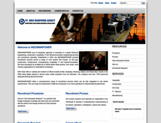 indomanpower.com screenshot