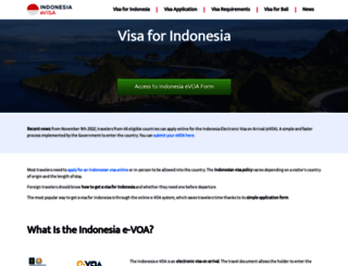 indonesiaevisas.com screenshot