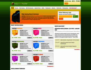 indowebhoster.com screenshot