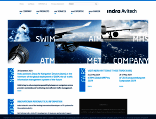 indra-avitech.aero screenshot