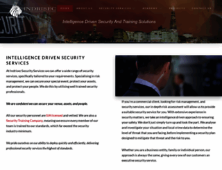indrisec.co.uk screenshot