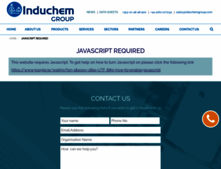 induchemgroup.com screenshot