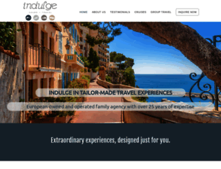 indulge-travel.com screenshot