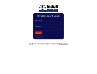 indus.myclassboard.com screenshot