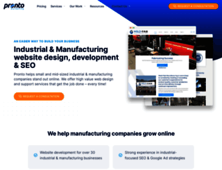 industrial.prontomarketing.com screenshot