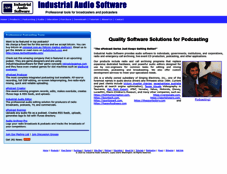 industrialaudiosoftware.com screenshot