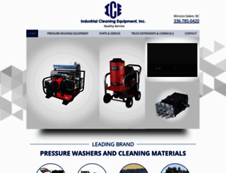 industrialcleaningequipmentinc.com screenshot