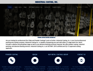 industrialcoatingmi.com screenshot