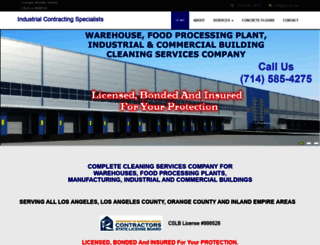 industrialcontractingspecialists.com screenshot