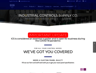industrialcontrolssupply.com screenshot
