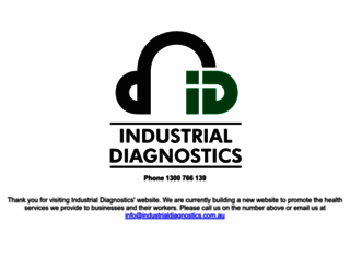 industrialdiagnostics.com.au screenshot
