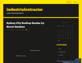 industrialextractor.wordpress.com screenshot