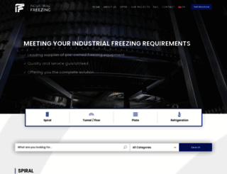 industrialfreezing.com screenshot