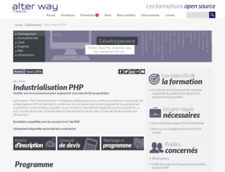 industrialisation-php.com screenshot