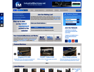 industrialmachines.net screenshot