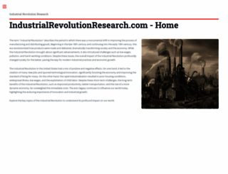 industrialrevolutionresearch.com screenshot