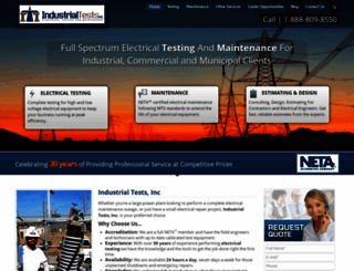 industrialtests.com screenshot