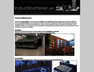 industribatterier.se screenshot
