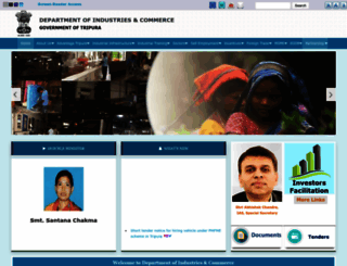 industries.tripura.gov.in screenshot