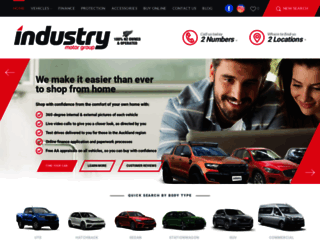 industrymotors.co.nz screenshot