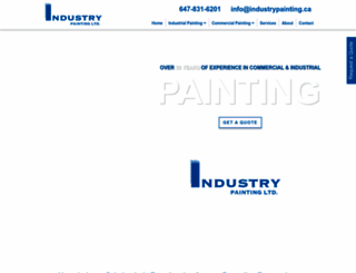 industrypainting.ca screenshot